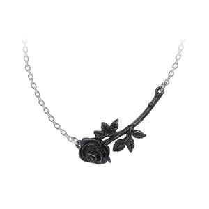 Alchemy Gothic Black Rose Enigma Pendant from Gothic Spirit