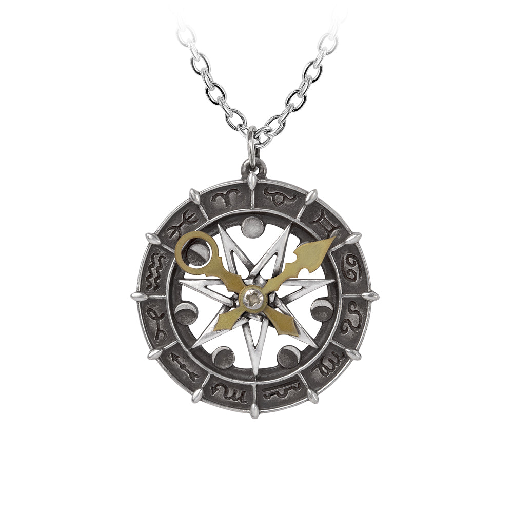 Alchemy Gothic Astro-lunial Compass Pendant