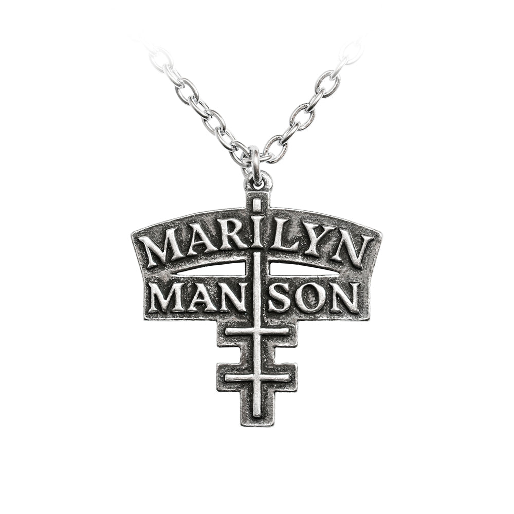 Alchemy Rocks Marilyn Manson: Double Cross Pendant from Gothic Spirit