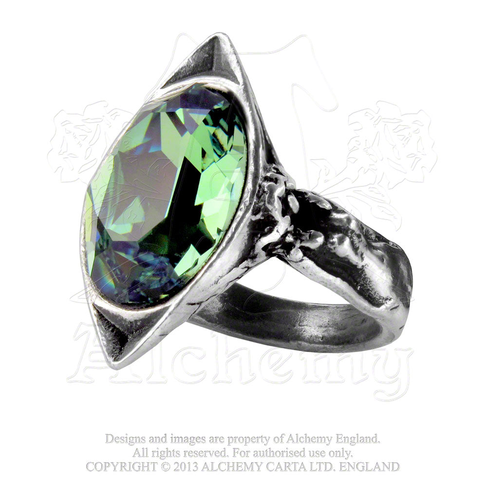 Alchemy Gothic Absinthe Fairy Spirit Crystal Ring