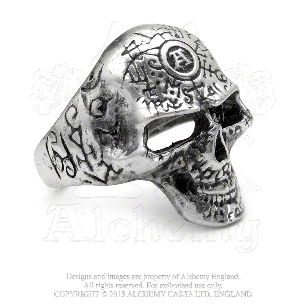 Alchemy Gothic Omega Skull Ring from Gothic Spirit