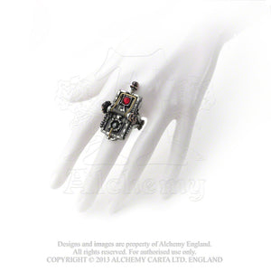 Alchemy Empire: Steampunk Van Helsing Kinetic Vampire-Mosquito Trap Ring from Gothic Spirit