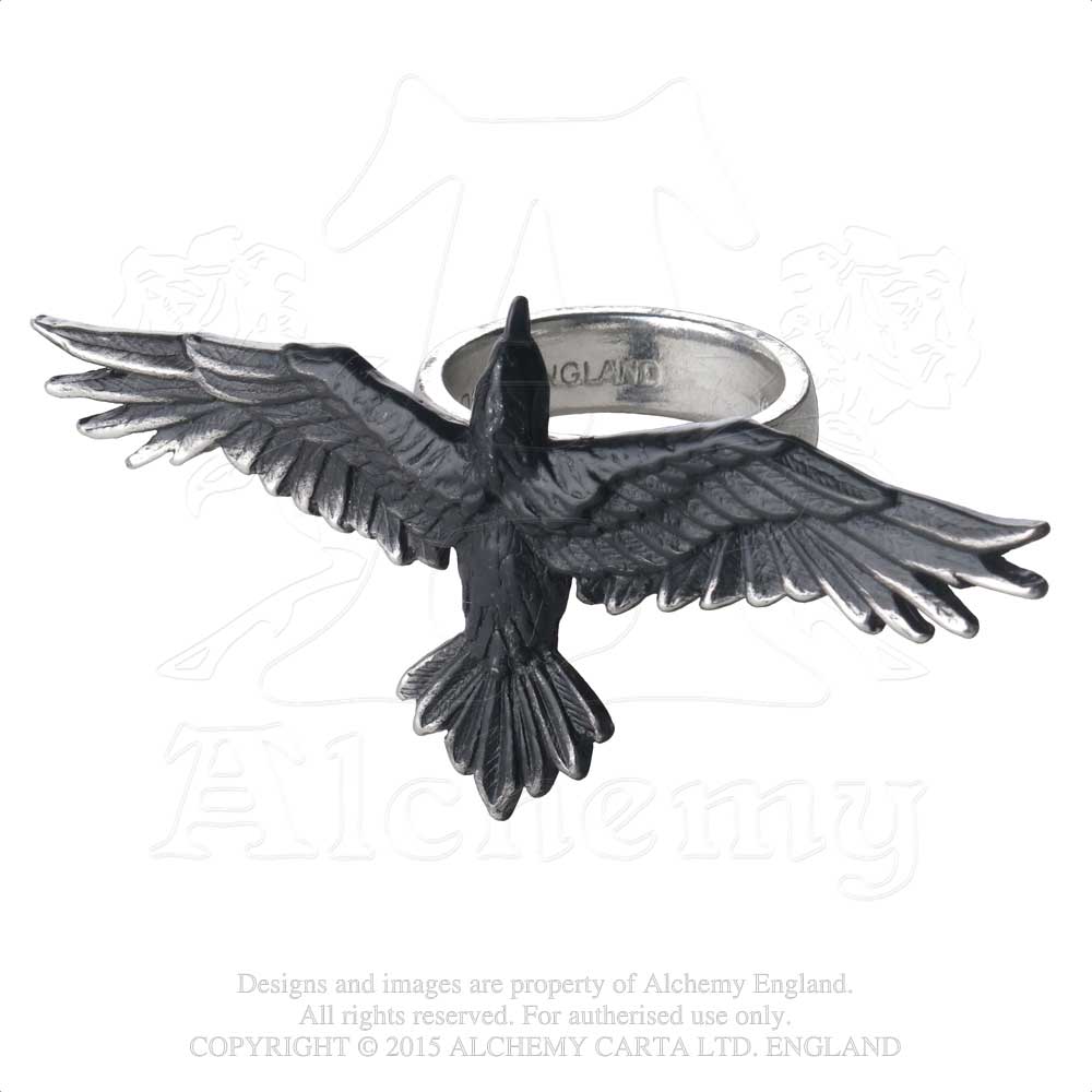 Alchemy Gothic Black Consort Ring from Gothic Spirit