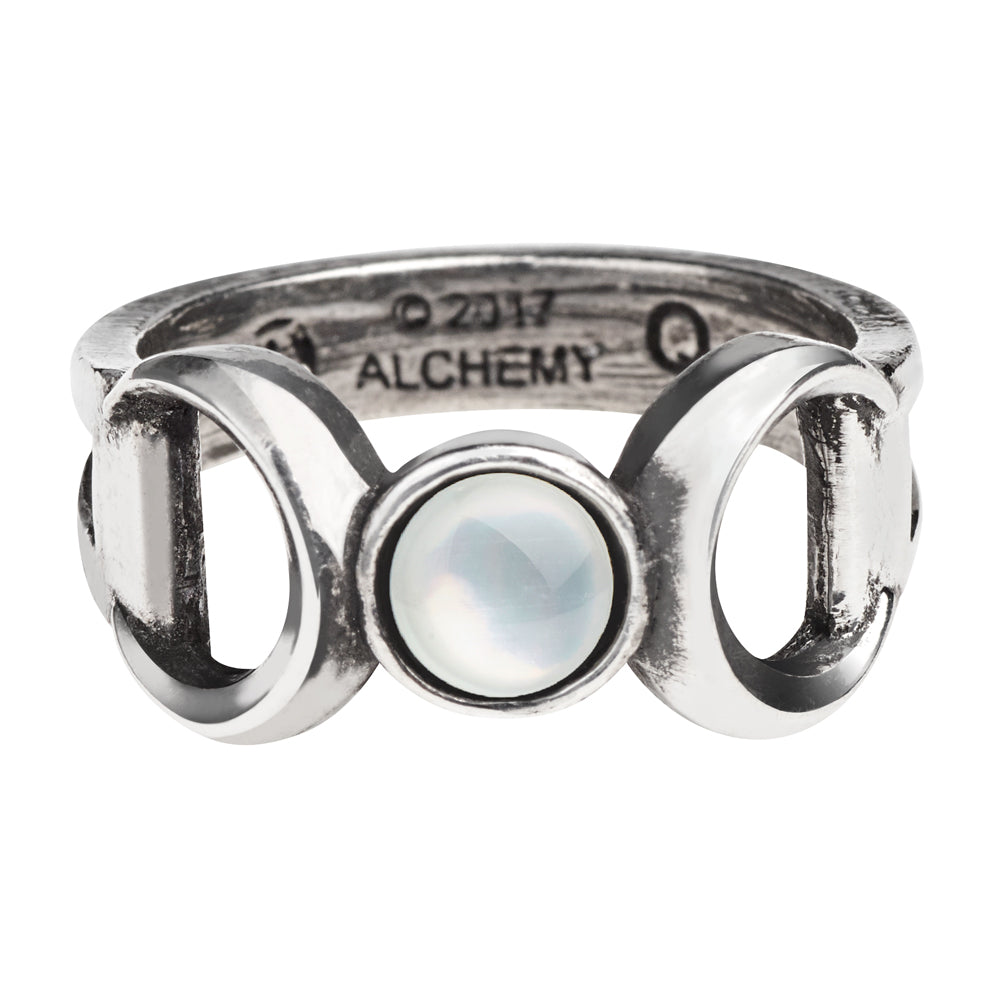 Alchemy Gothic Triple Goddess Ring