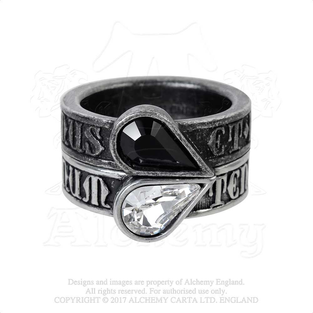 Alchemy Gothic Twin Heart Promise Ring Ring from Gothic Spirit