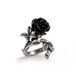 Alchemy Gothic Wild Black Rose Ring
