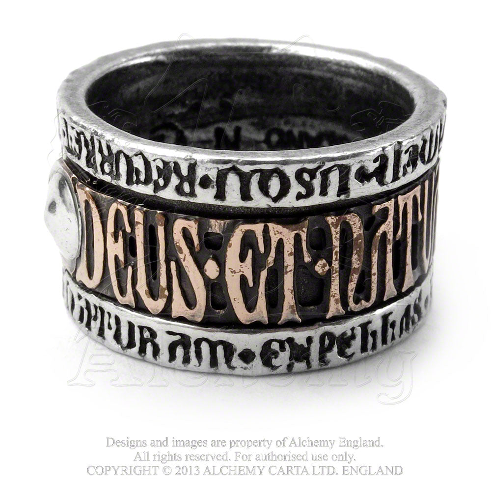 Alchemy Gothic Deus Et Natura Ring from Gothic Spirit