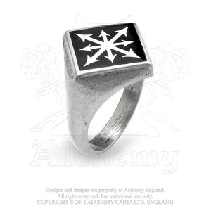 Alchemy Gothic Chaos Signet Ring from Gothic Spirit