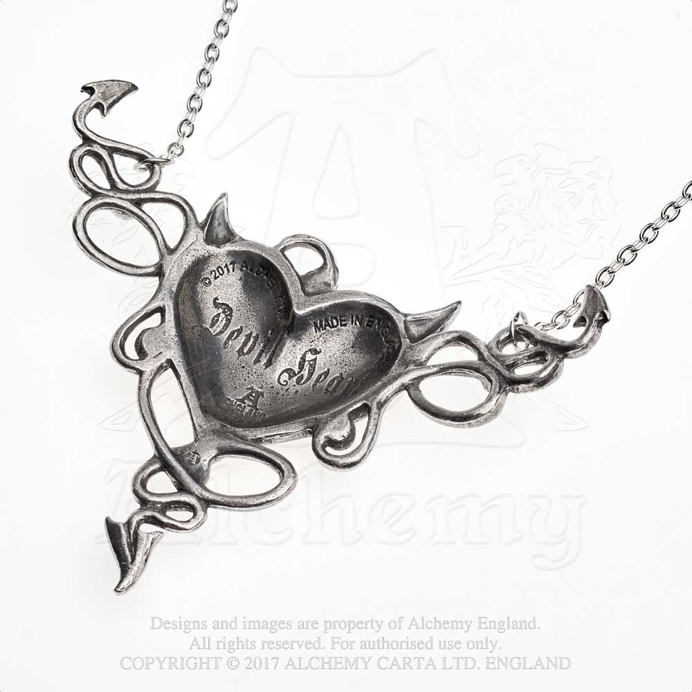 Alchemy UL17 Devil Heart Genereux Pendant from Gothic Spirit