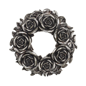 Alchemy - The Vault Black Rose Wreath Wall Plaque