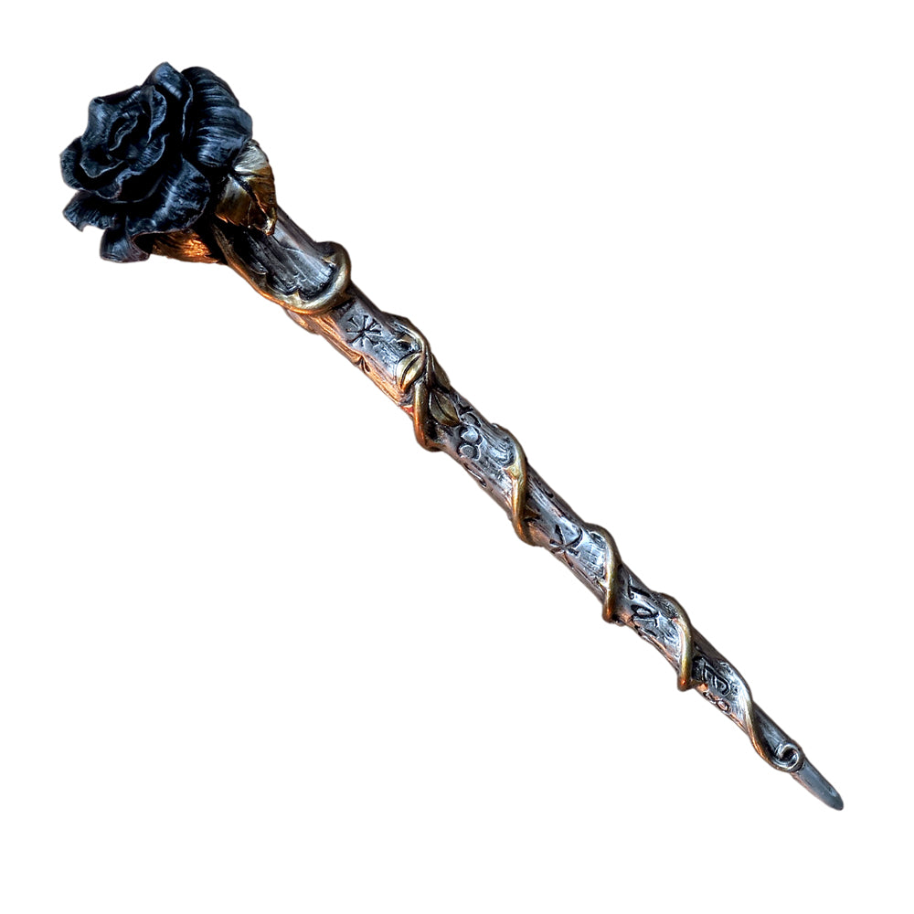 Alchemy - The Vault Black Rose Wand from Gothic Spirit