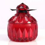 Alchemy Gothic Blood Red Round Scented Boudoir Candle Jar