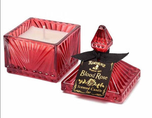 Alchemy Gothic Blood Red Square Scented Boudoir Candle Jar