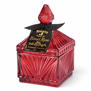 Alchemy Gothic Blood Red Square Scented Boudoir Candle Jar